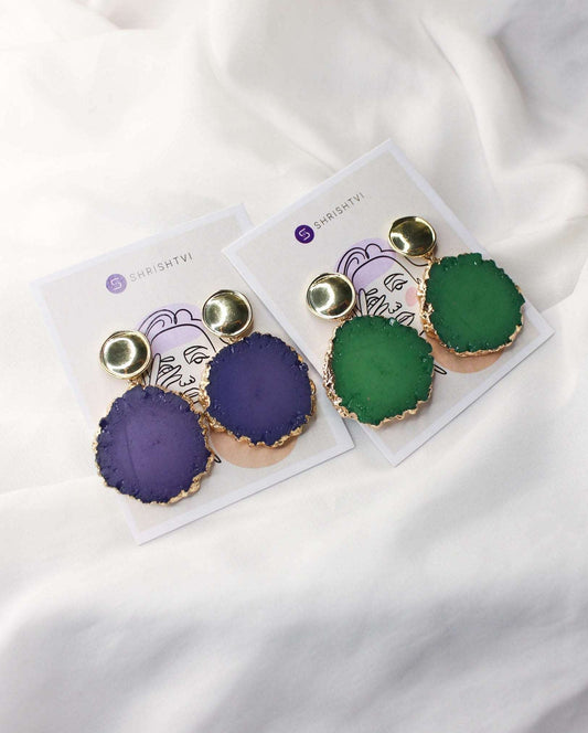 Floral Agate Stone Dangler