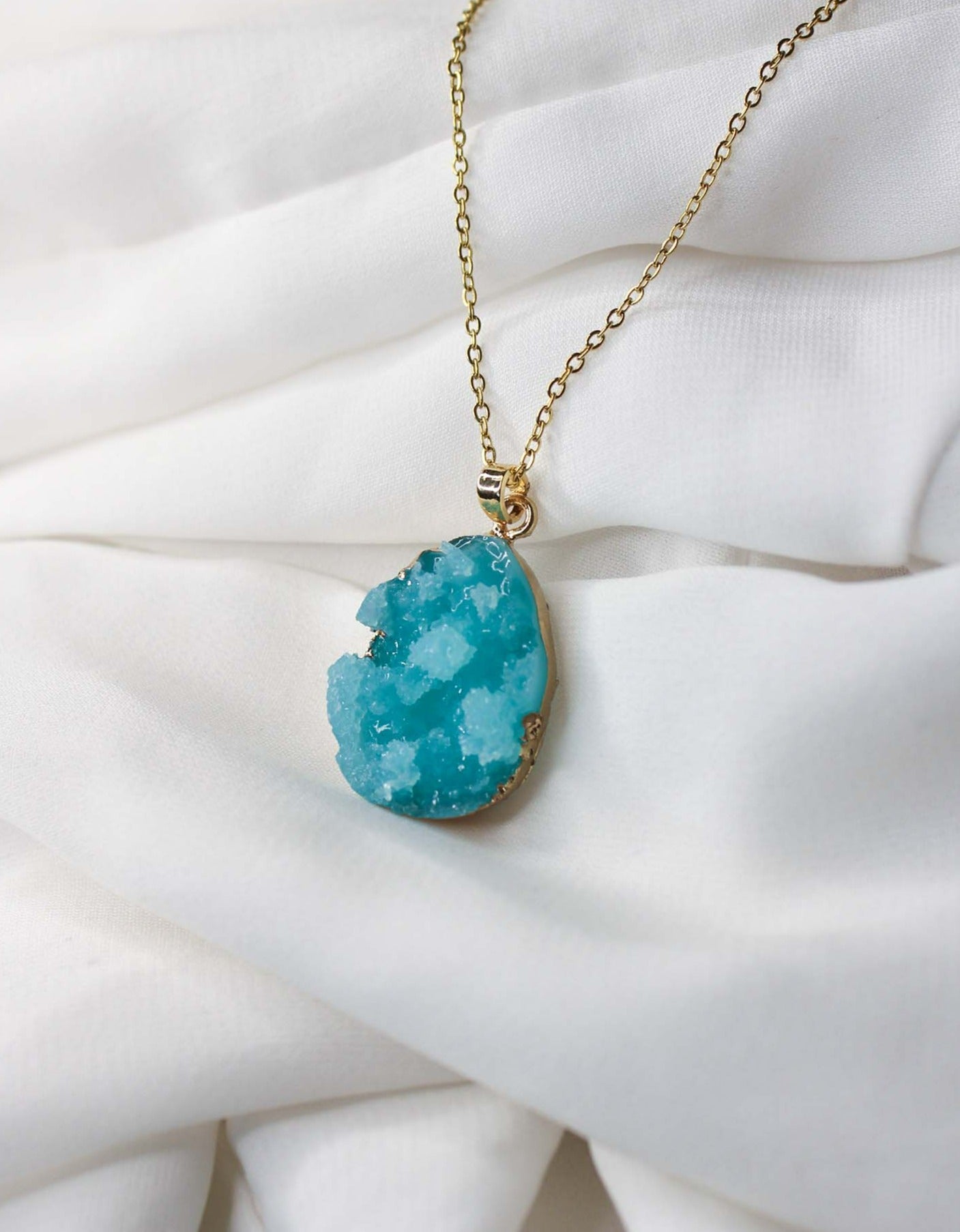 Mini Crumple Petal Pendant