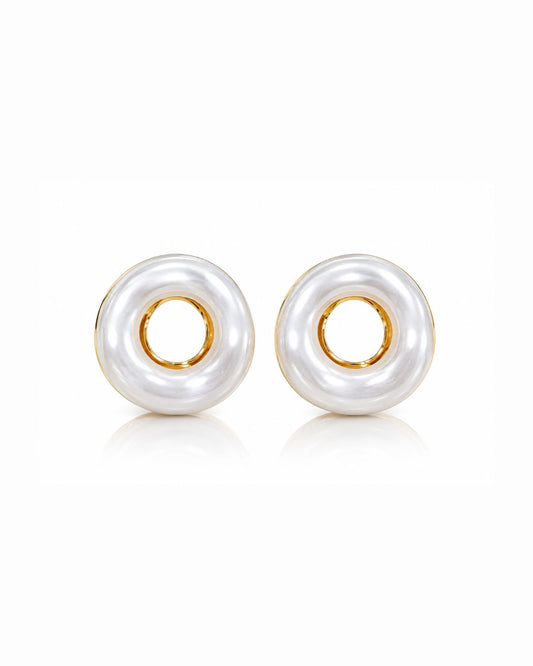 Pearl Halo Stud Earrings