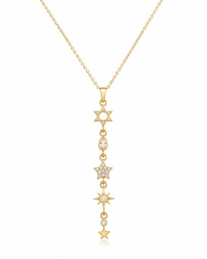 Celestial Star Drop Necklace