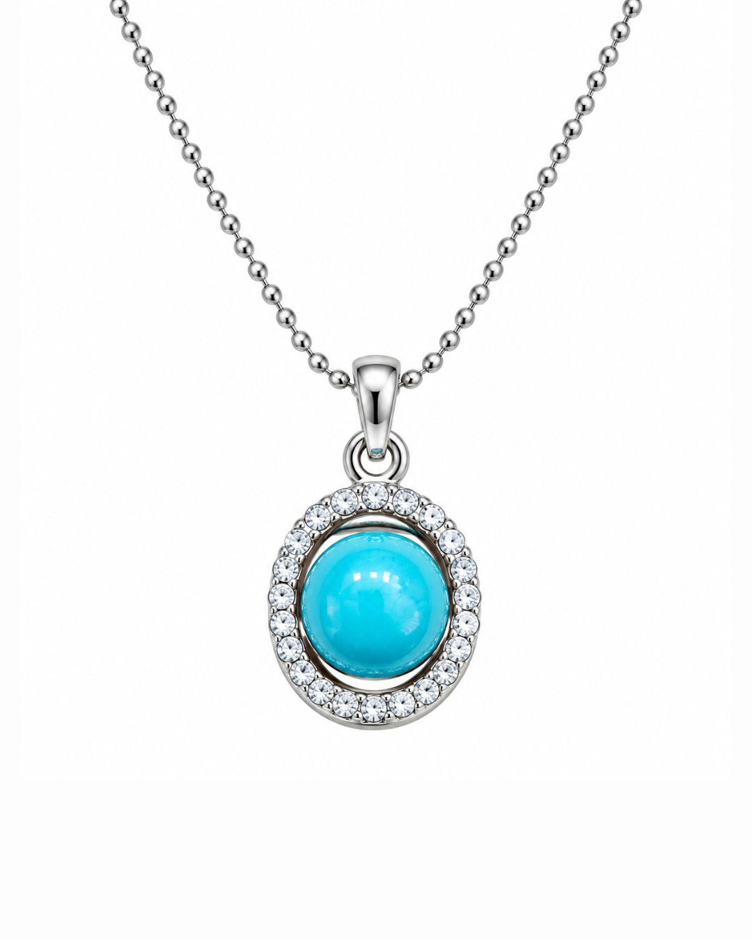 Aqua Halo Necklace