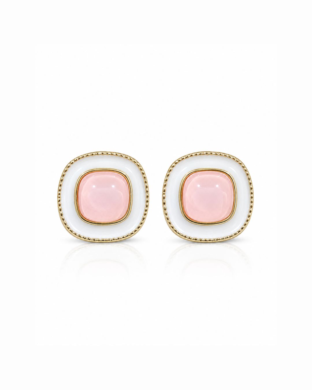 Aura Enamel Stud Earrings