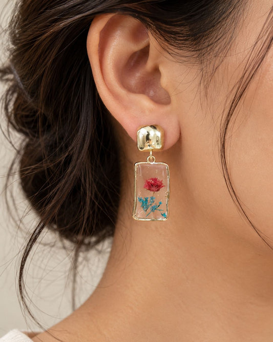 Bud Resin Drop Earrings
