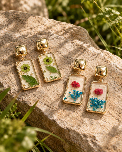 Bud Resin Drop Earrings
