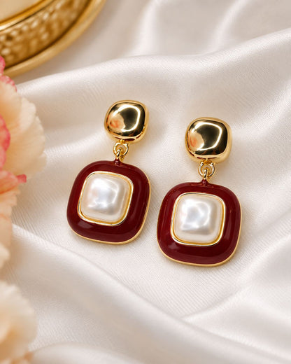 Color Pop Pearl Drop Earrings