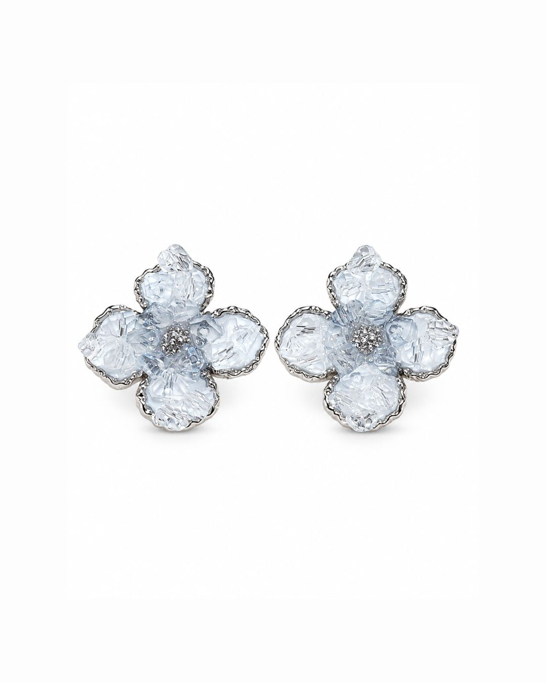Crystal floral Stud Earrings