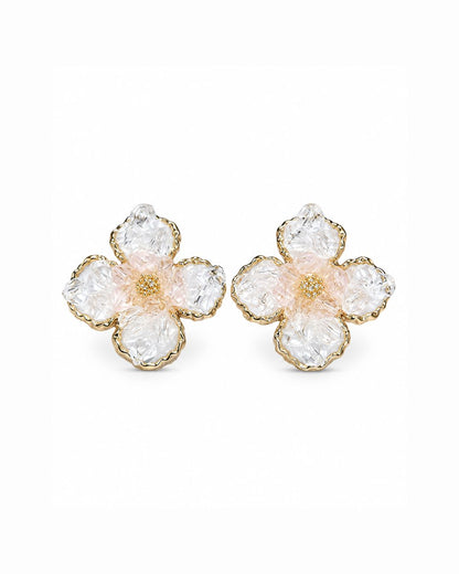 Crystal floral Stud Earrings