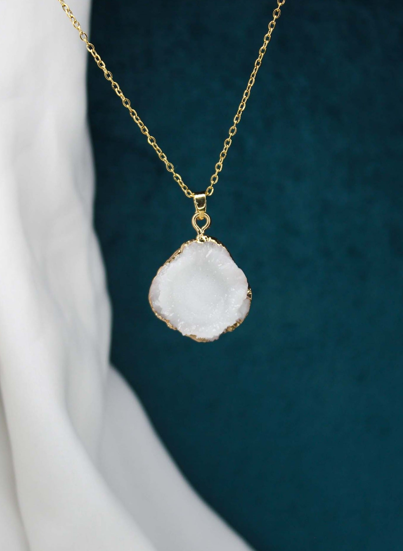Distorted Agate Stone Pendant