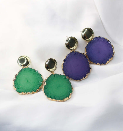 Floral Agate Stone Dangler