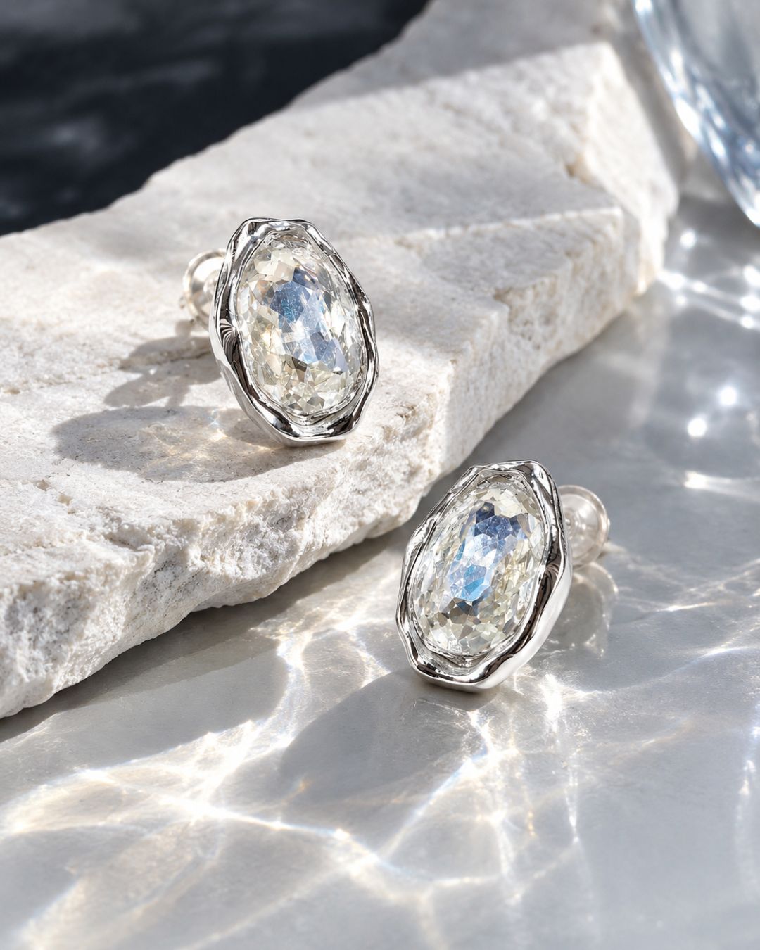 Luna Crystal Stud Earrings