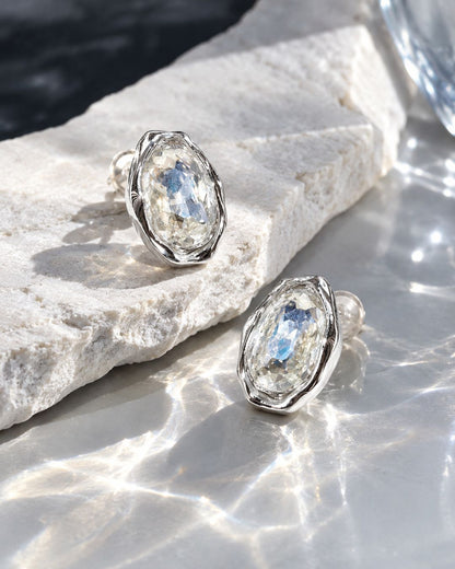 Luna Crystal Stud Earrings