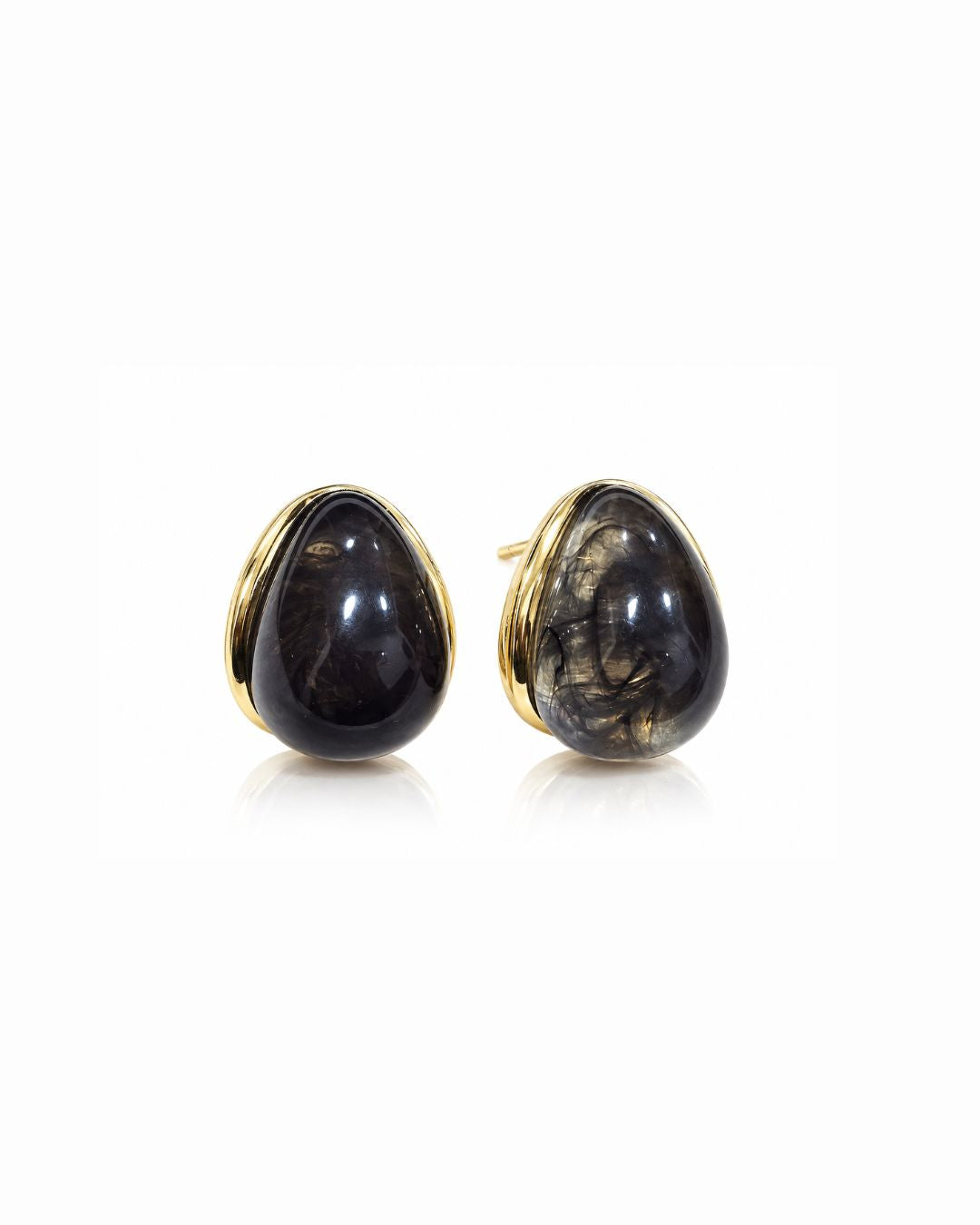 Midnight Resin Stud Earrings