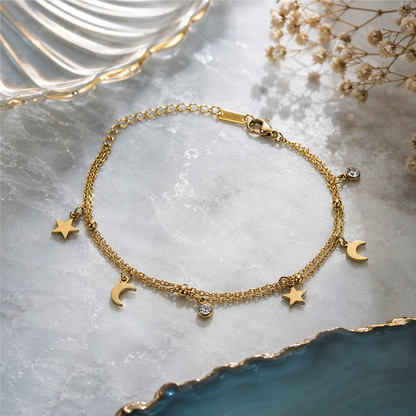 Moon & Star Bracelet