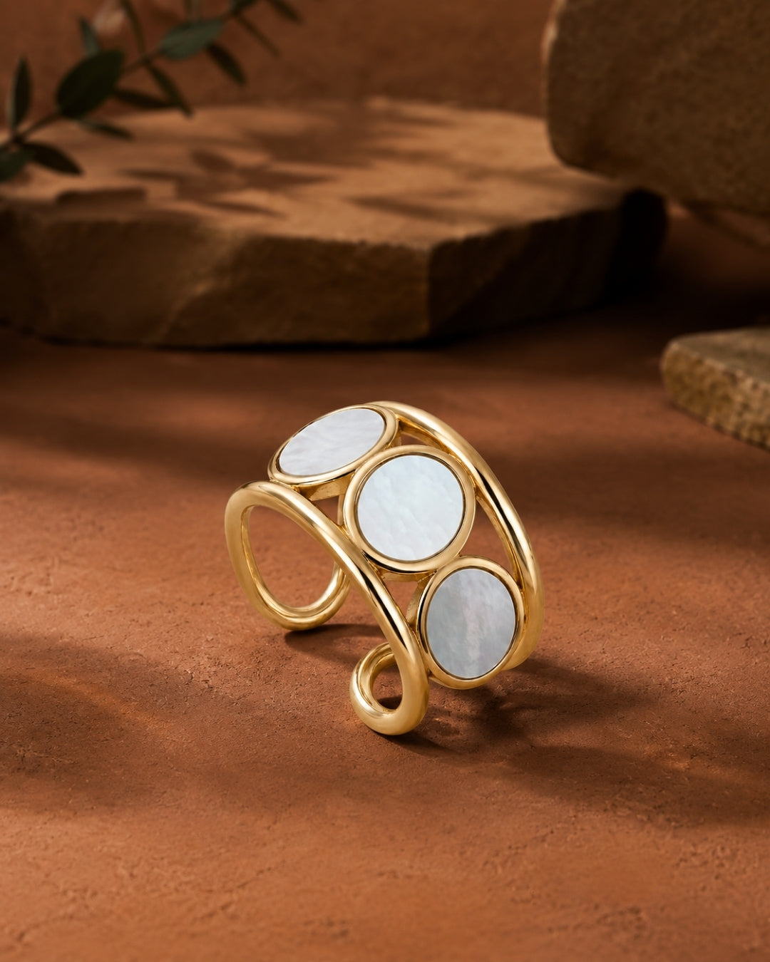 Mother of Pearl Statement Ring