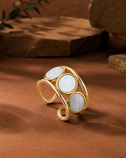 Mother of Pearl Statement Ring