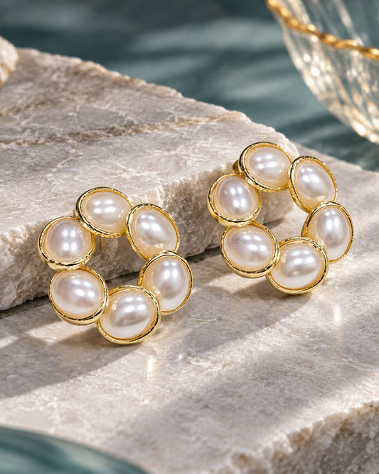Multi Pearl Earrings