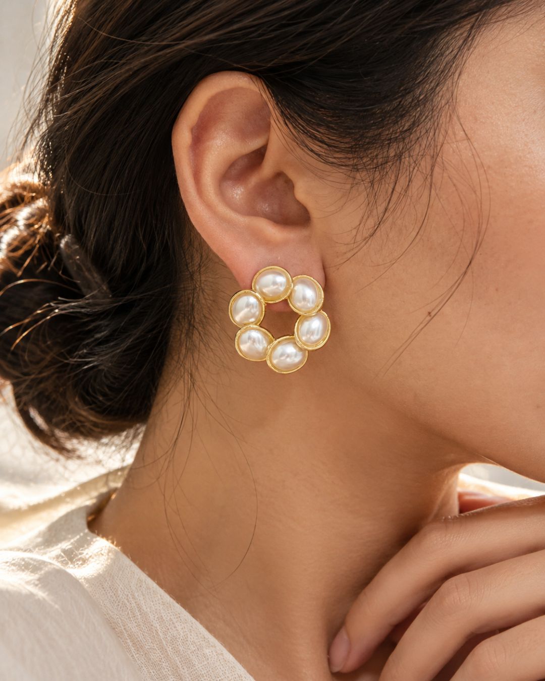 Multi Pearl Earrings