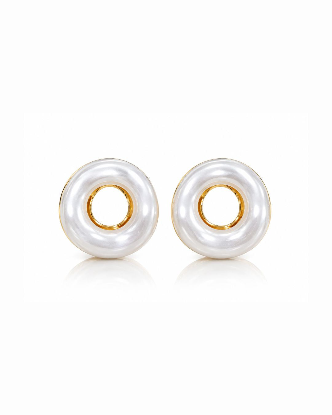 Pearl Halo Stud Earrings