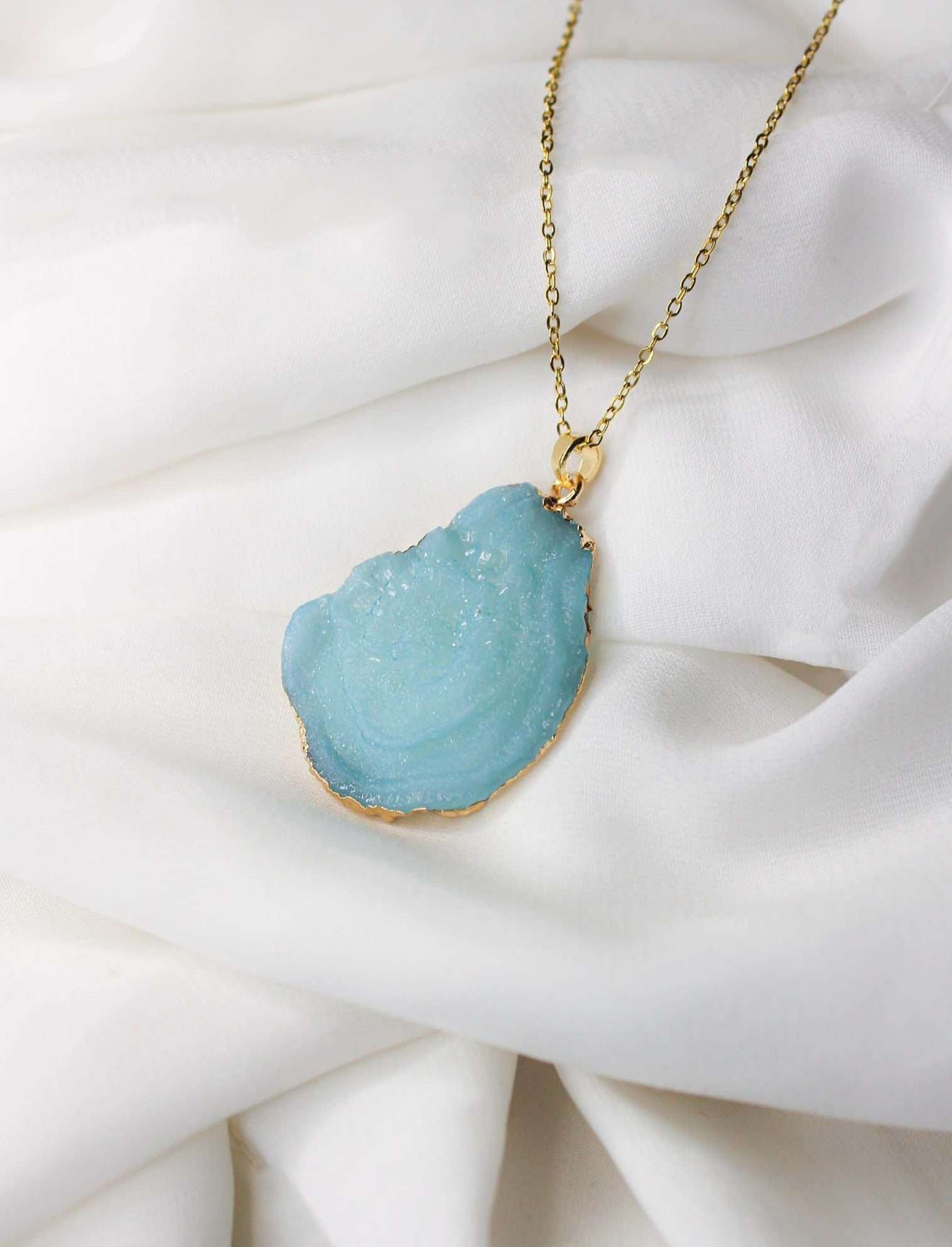 Petal Agate Stone Pendant