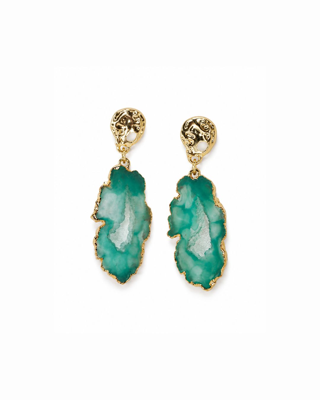 Petal Agate Resin Earring
