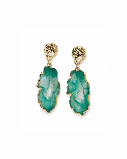 Petal Agate Resin Earring