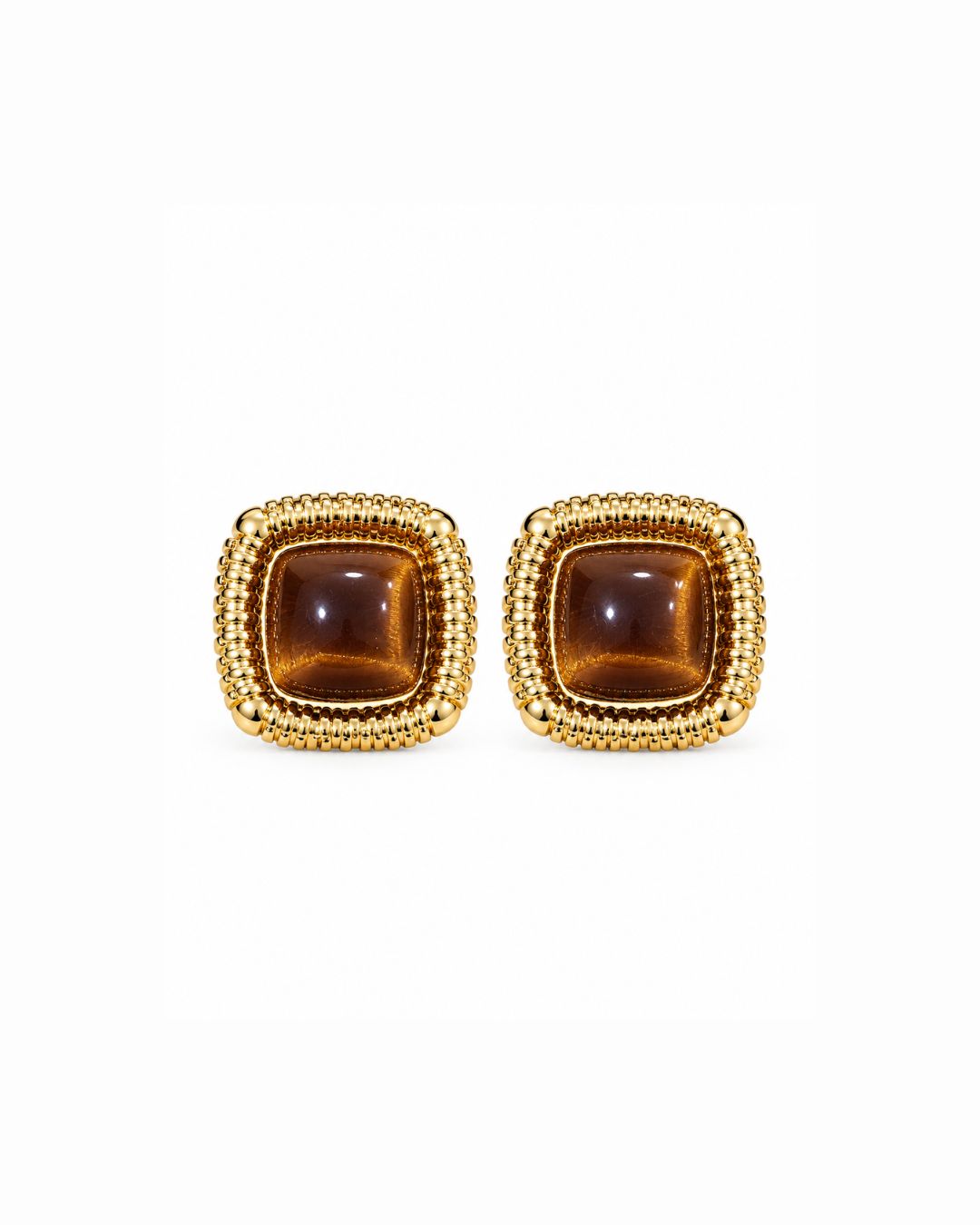 Square Statement Stud Earrings