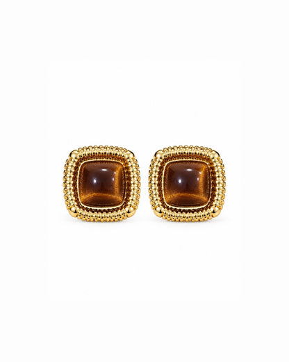 Square Statement Stud Earrings