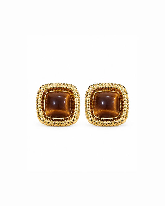Square Statement Stud Earrings