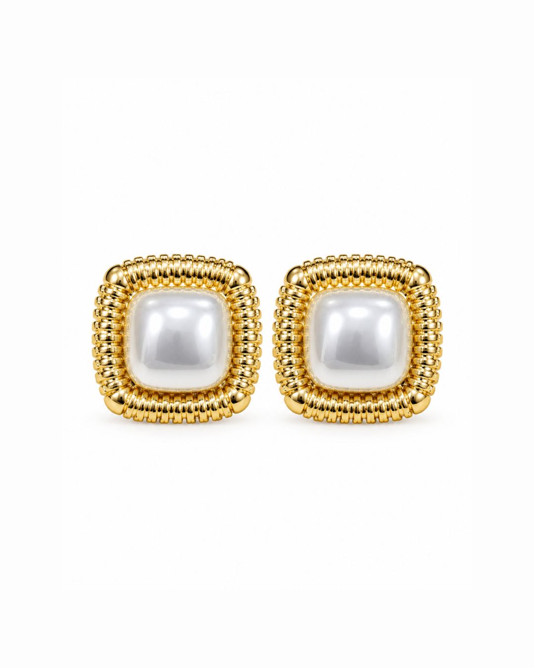Square Statement Stud Earrings