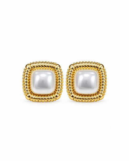 Square Statement Stud Earrings