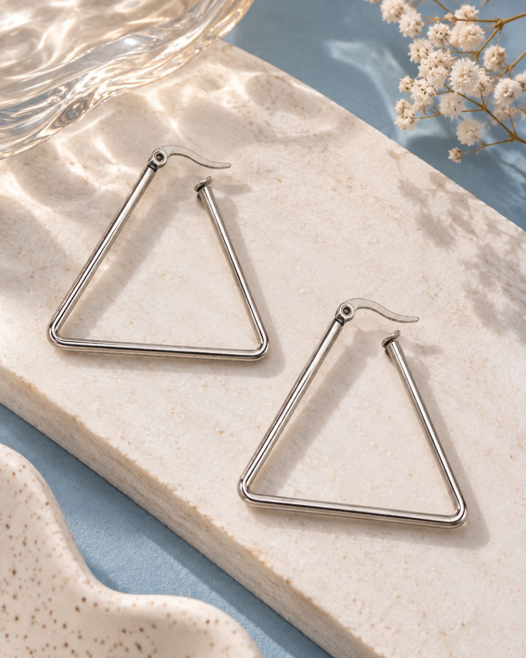 Triangle Hoop Earrings