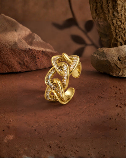 Twisted Crystal Ring