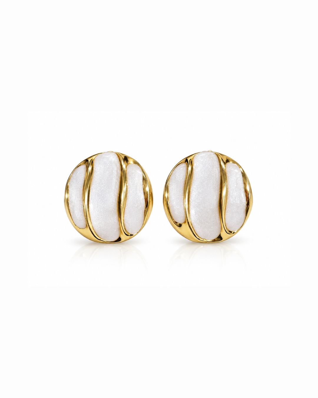 Wave Statement Stud Earrings