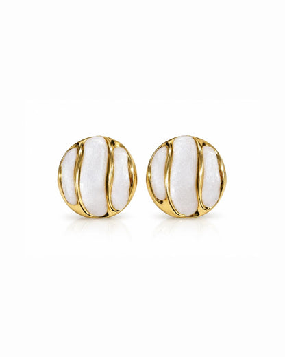 Wave Statement Stud Earrings
