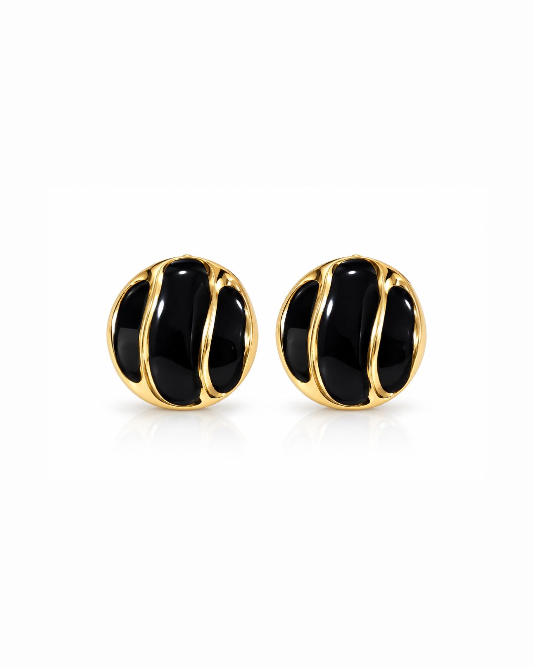 Wave Statement Stud Earrings