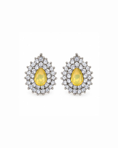 Yellow Crystal Earrings