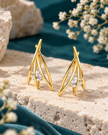 Vela Crystal Earrings