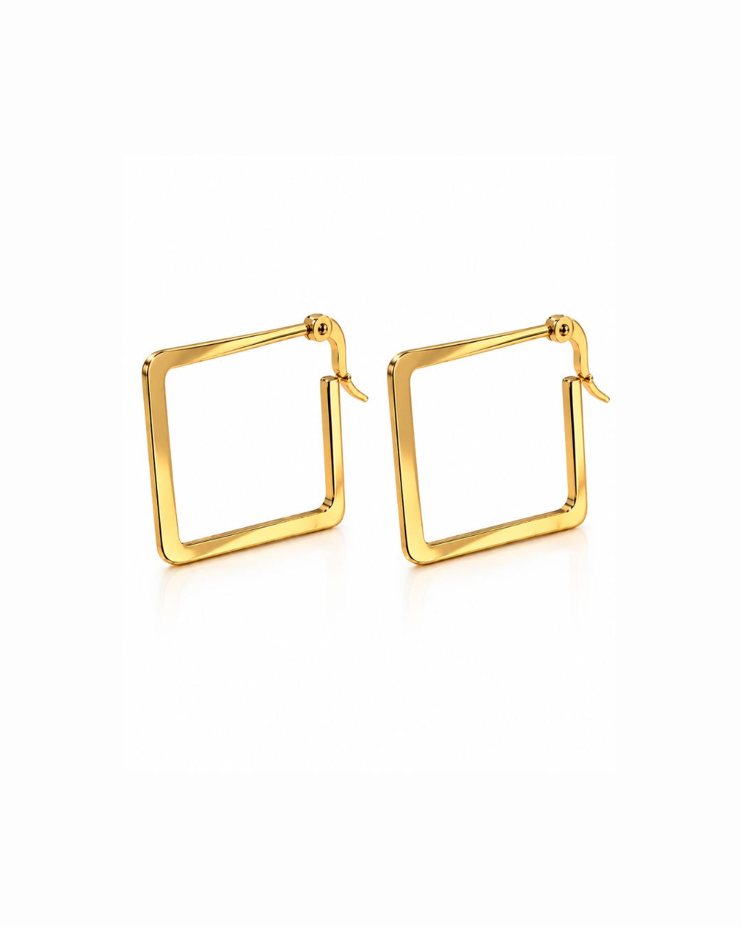 Sleek Square Hoop Earrings