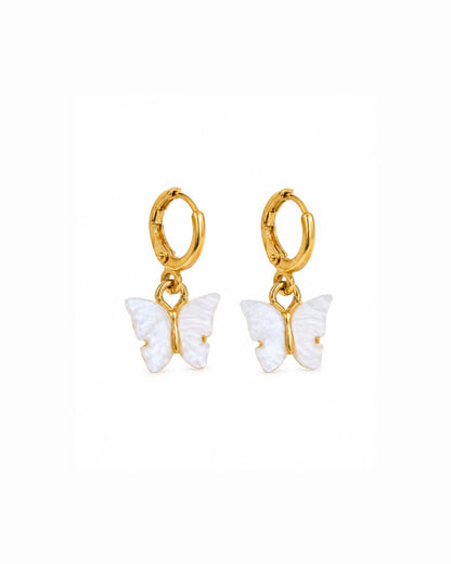 Butterfly Huggie Earrings